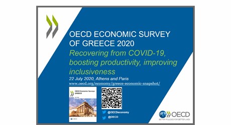 OECD Economic Survey of Greece 2020: Recovering from COVID 19, boosting productivity, improving inclusiveness