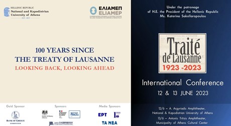 100 Years Since the Treaty of Lausanne: Looking Back, Looking Ahead 100 Years Since the Treaty of Lausanne: Looking Back, Looking Ahead