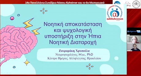 Νοητική αποκατάσταση και ψυχολογική υποστήριξη στην ήπια νοητική διαταραχή Νοητική αποκατάσταση και ψυχολογική υποστήριξη στην ήπια νοητική διαταραχή